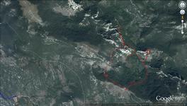 Ravni Dabar, Čelinac, Velinac - Mt Velebit Ravni Dabar - Velinac- map